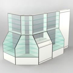 Павильон АПТЕКА №8, Белый + Кромка черная