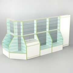 Павильон АПТЕКА №9, Белый + Кромка Лайм