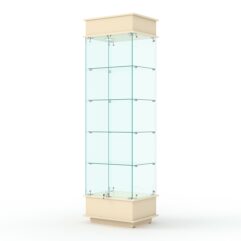 Витрина ФАНТАЗИЯ №2-1 (задняя стенка - стекло), Крем Вайс