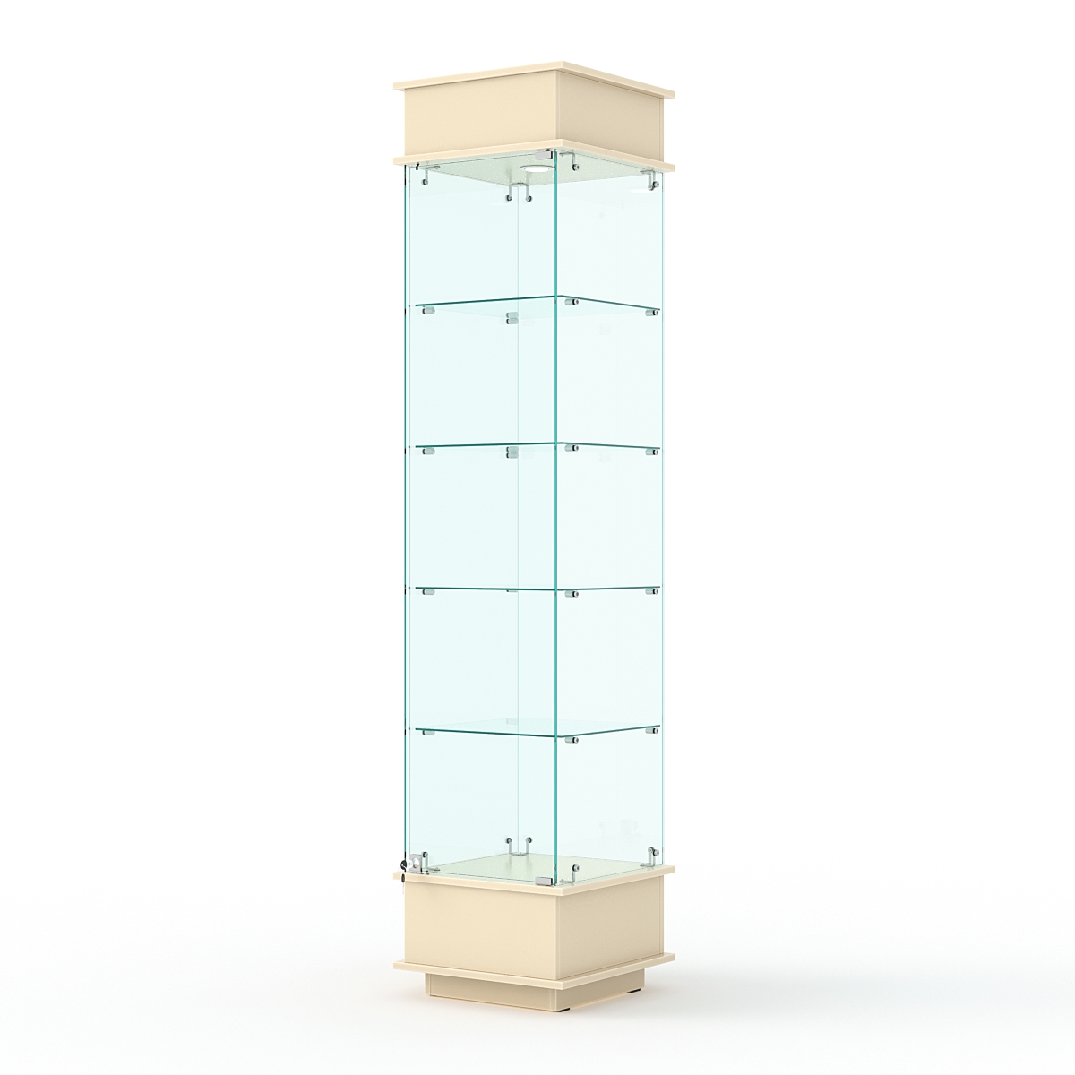 Витрина ФАНТАЗИЯ №3-1 (задняя стенка - стекло), Крем Вайс