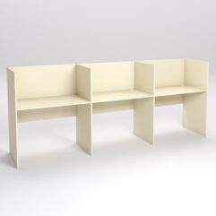 Стол оператора колл-центра секционный №1-3, Крем Вайс