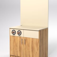 Кофепоинт №2, Дуб Золотистый и Крем Вайс